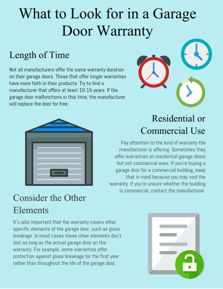 How to Choose a Garage Door Warranty [Infographic] Precision Door of
