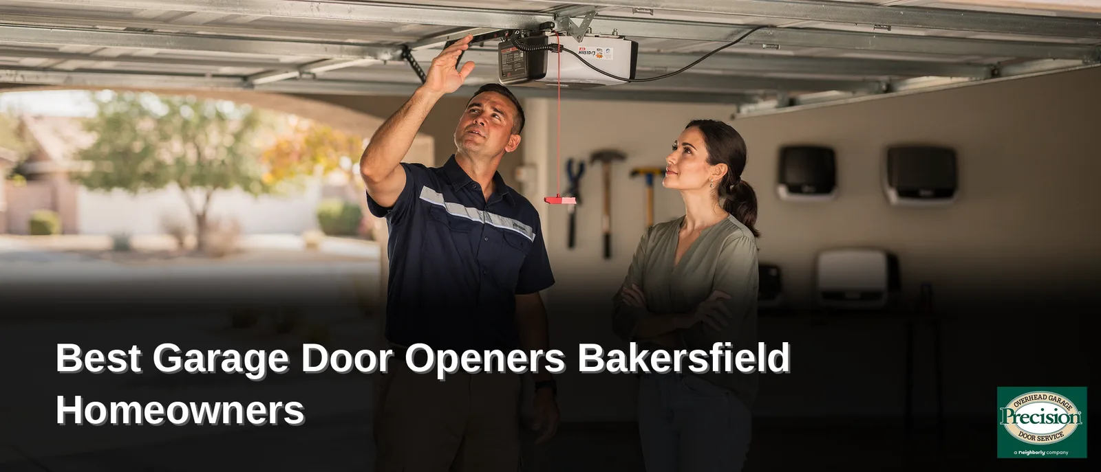 Bakersfield's heat, dust, and long summers require garage door openers built to handle tough conditions