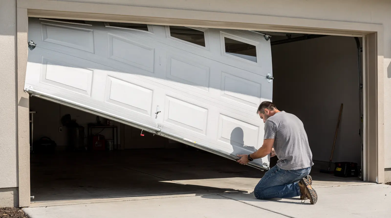 Is Your Garage Door Hanging Crooked